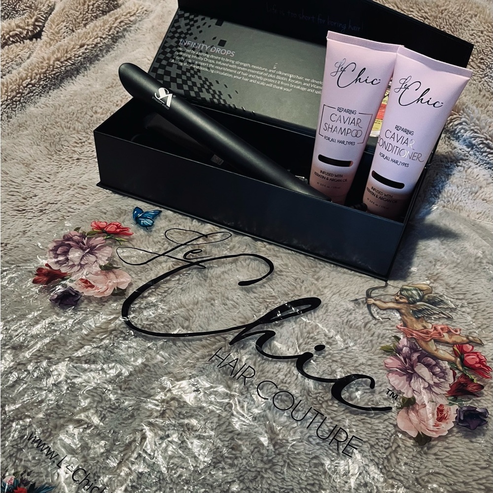 chic Black Hair Styling Tool Set